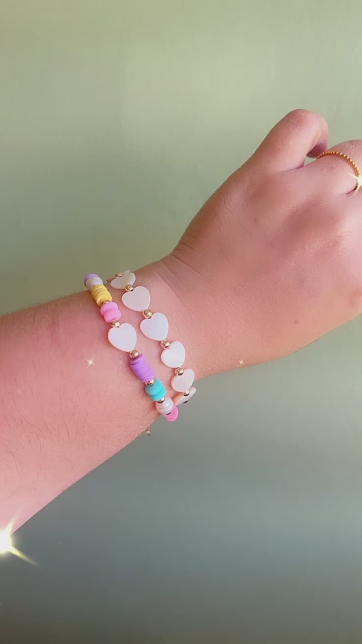 Milena Pastel Heart Bracelet