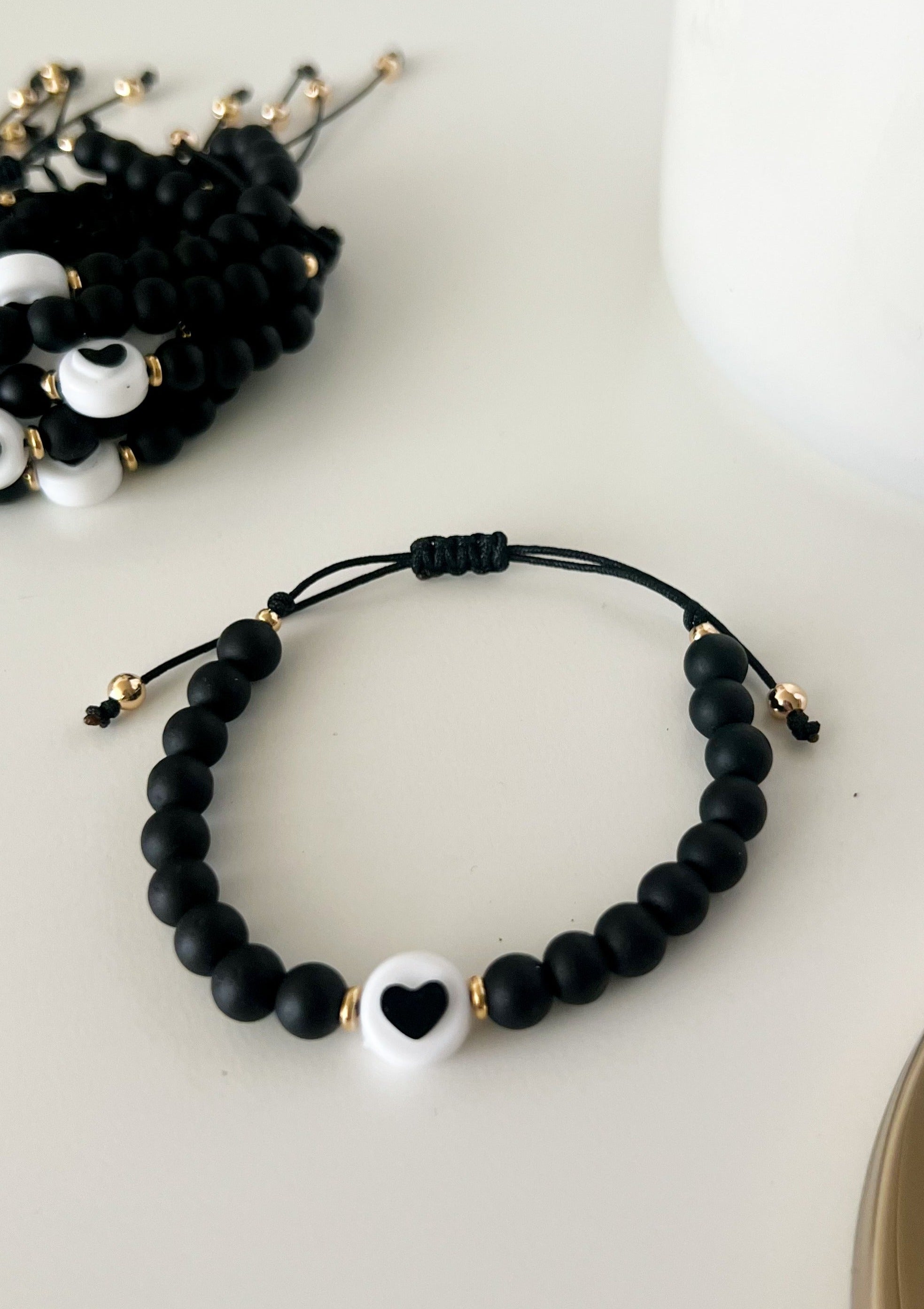 Milena Black Love Bracelet