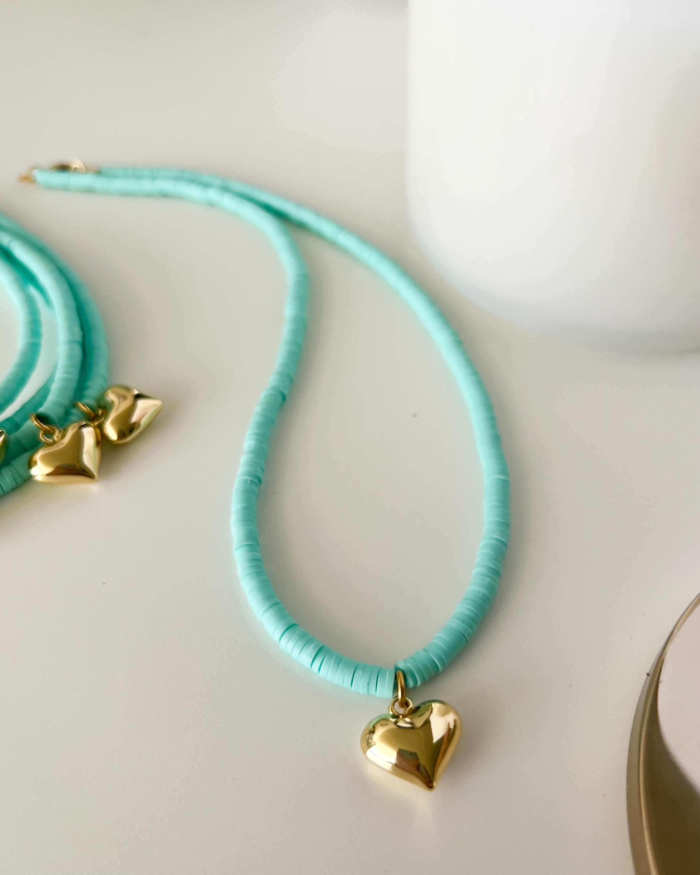 Milena Teal Love Necklace